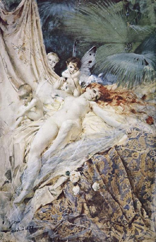 Anders Zorn kaelksnymf France oil painting art